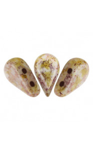Amos par Puca® beads Opaque mix rose-gold ceramic 03000-15695